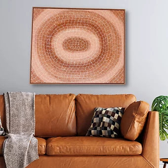 Weaving (Lakun) in Coral/Raw Sienna