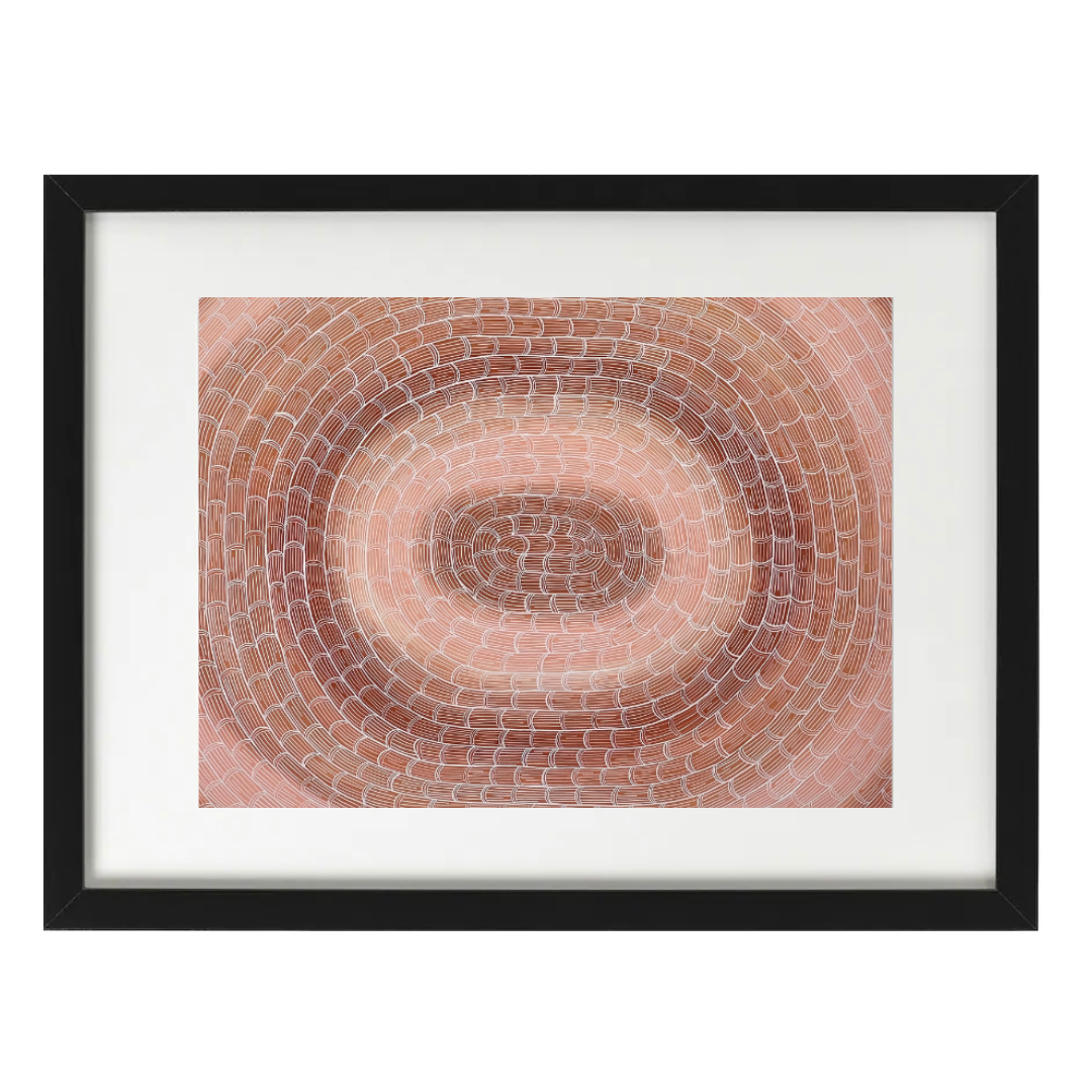 Weaving (Lakun) in Coral/Raw Sienna
